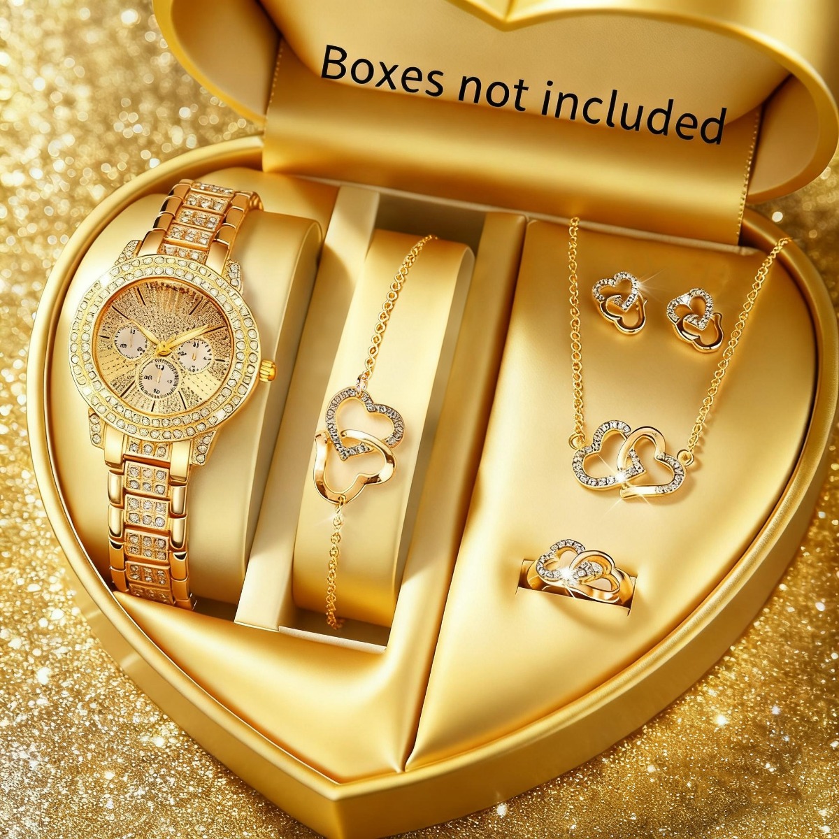 Luxury Watch Storage - 6 pezzi di lusso strass orologio