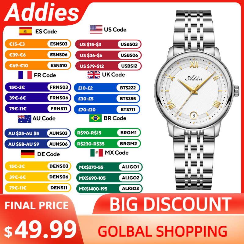 Luxury Watch Japanese - Addies Nuovi orologi da donna di