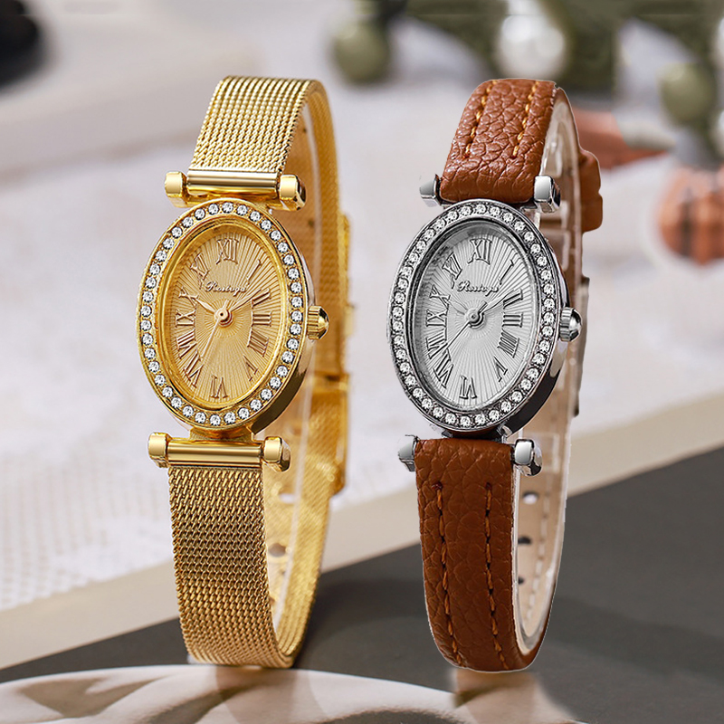 Luxury Watch With Leather Strap - Orologio di Lusso da Donna, Quadrante