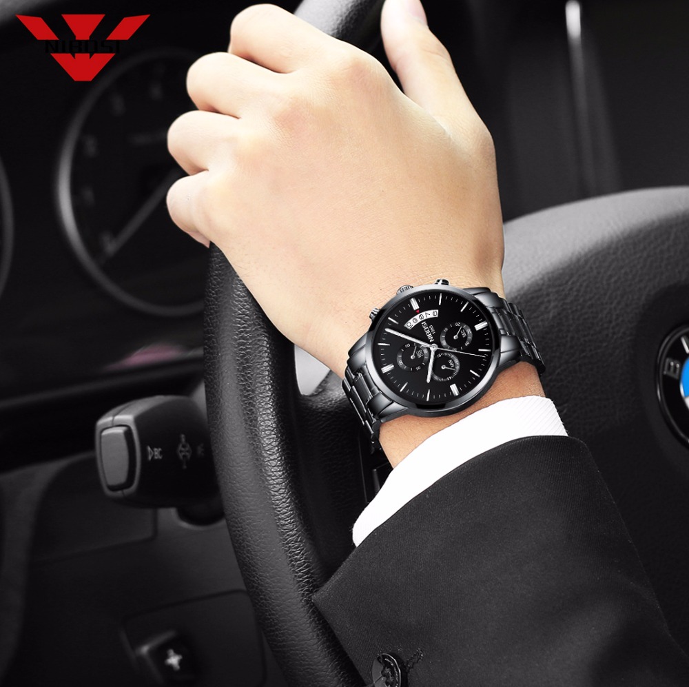 NIBOSI Orologio al quarzo nero - Luxury Watch Top 10 recensione e prezzo