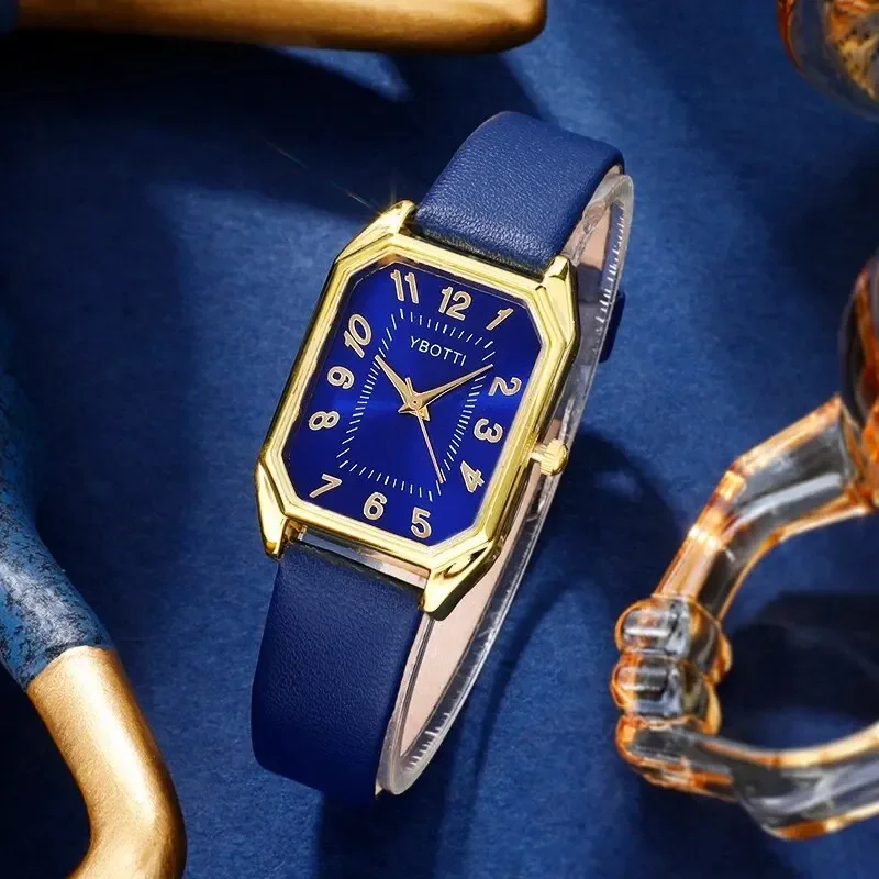 Orologi da donna quadrati di m - Luxury Watch With Leather Strap recensione e prezzo
