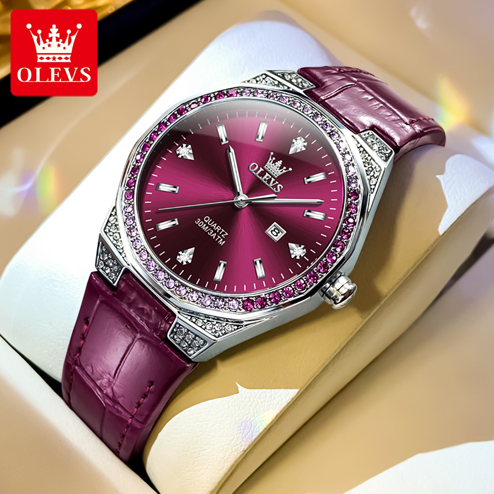 OLEVS Orologi da donna origina - Luxury Watch With Leather Strap recensione e prezzo