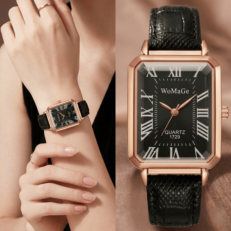 Orologi al Quarzo Rettangolari - Luxury Watch With Leather Strap recensione e prezzo