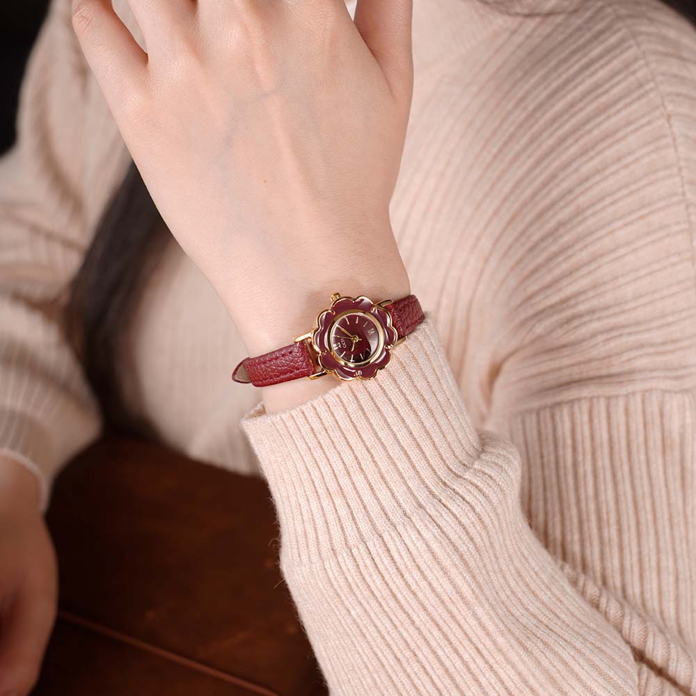 GEDI Orologio floreale retrò d - Luxury Watch With Leather Strap recensione e prezzo